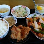 台湾料理　全家福 - 酢豚定食。