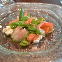 THE SODOH HIGASHIYAMA KYOTO - 2017/07 鯛とバジルのマリネ 京都産トマトのカプレーゼ　THE CHEF ﾗﾝﾁ(2,800円)