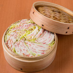 [Pork belly and Chinese cabbage mille-feuille steamed]
