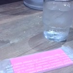 和 dining 清乃 - ピンクの紙ナプキン