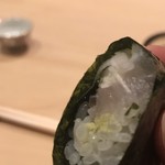 寿司つばさ - 喉黒の巻物