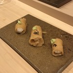 寿司つばさ - 南関揚げの一口稲荷