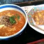 出雲翠苑 - 坦々麺とピリ辛チャーハン　ランチ