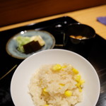 和しょく　えびはら - とうもろこしのご飯