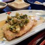 夢や - 「メカジキのねぎしょうゆ」