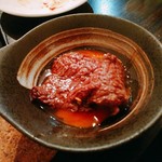 SATOブリアン - ひれをたまごですき焼き風に