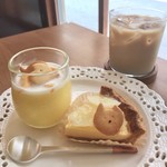 おやつのこぼく - マンゴープリン ／レモンタルト／クッキー／アイスカフェオレ