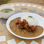 農家食堂かしわ - から揚げカレー