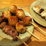 晴れ桜 - 焼き鳥の数々です