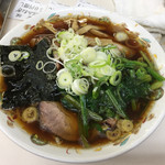 青島食堂 - 青島チャーシュー ＋ ほうれん草100 ＋ ねぎ50