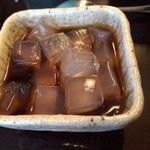 赤坂 鮨兆 - 食後の楽しみ 寒天と黒蜜 ランチに含まれています。