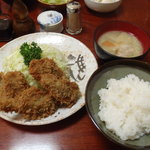 とんかつ燕楽 - カキフライ定食