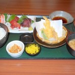 Watami - 実際の刺身てんぷら定食