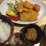 築地食堂源ちゃん - 7月のミックスフライ