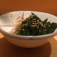 鮨 さいとう - 若芽。ポン酢。
