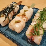 焼鳥 修 - ささみ（わさび醤油・柚子胡椒・梅しそ）