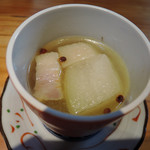 明道町中国菜 一星 - 冬瓜と塩漬け豚肉のスープ