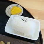 中華そば 風來堂 - 俵おむすびとタクワン(2017.07)