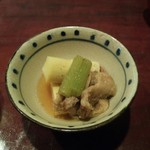 りょうりや 御旅屋 - 竹の子と牛スジたいたん