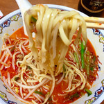 中国料理 四川園 - 平打ち中太麺はモチモチ