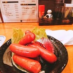 麺&Bar 山 - ぱりぱりウィンナー