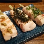 焼鳥 修 - ささみ（わさび醤油・柚子胡椒・梅しそ）