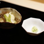 にい留 - 香の物、山葵