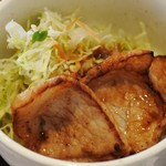 森のレストラン ライアン - 長谷川自然牧場の豚生姜焼きミニ丼