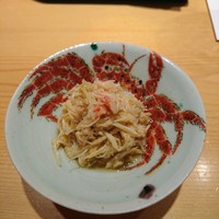 鮨 さいとう - (2017年7月　訪問)毛蟹の酢の物。たっぷりです。