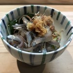 たこつぼ - 小鰯の刺身 生姜 茗荷