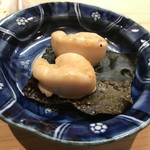 たこつぼ - 真鯛の白子 尾札部真昆布敷