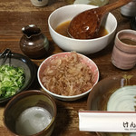 けんぞう蕎麦 - 五合そばの…一式セット