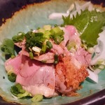焼鳥 修 - 鶏はつのタタキ