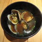 旬鮮彩鮨　豊のはなれ - 北海道の浅利の赤出汁