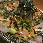 東小金井 ひかり屋 - 鮮魚の特性胡麻醤油が