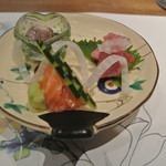 日本料理 潤花 - ２０１７年７月８日のお造り１