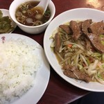 中国料理 美芳 - レバ野菜炒め