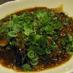 肉なべ 千葉 - 揚げなすの肉あんかけ