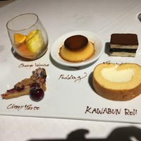THE KAWABUN NAGOYA - デザートは実物を見て選べます。