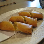 GRIS - 海老とコーンの春巻き 2本850円(2017年7月)