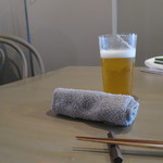 GRIS - おしぼりはハーブの良い香♪　お箸は先が細くなってつかみやすい♪(2017年7月)