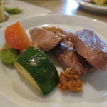 GRIS - 滝川産合鴨ロースの炙り焼き 2000円(2017年7月)