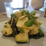 水なすと炙り万願寺唐辛子のサラダ 1000円(2017年7月)