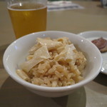 GRIS - ゆばと山ワサビのセイロご飯　取り分けたトコ(2017年7月)