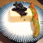 産直屋 たか - 玉子豆富　岩海苔のせ、ししとう