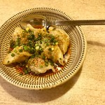 ゆたか - ゆで餃子（甘辛タレ）