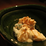 鈴しろ - 柿とアスパラの白和え