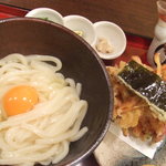 うどん土佐屋 - 釜玉うどん　600円