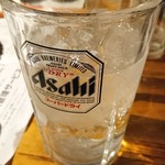 ホルモン　遠野塾 - 焼酎ロックを大ジョッキ