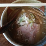 拉麺酒房 熊人 - 煮干味噌拉麺880円（太麺
